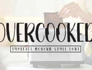 Overcooked Display font