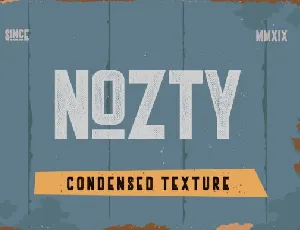 Nozty Typeface font