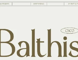 Balthis font