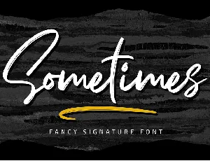 Sometimes font