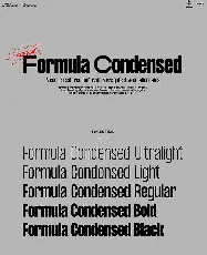 Formula Consensed Family font