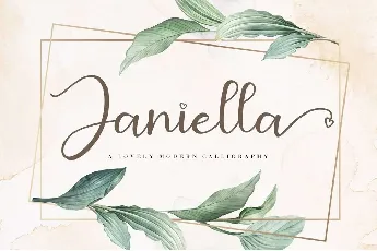 Janiella font