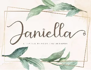 Janiella font