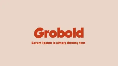 Grobold Free font