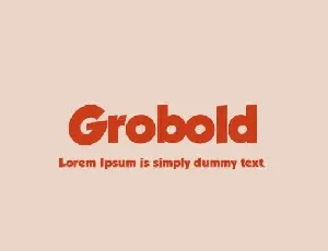 Grobold Free font