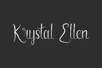 Krystal Ellen Demo font