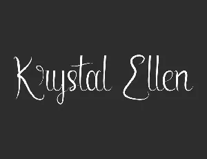 Krystal Ellen Demo font