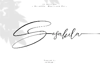 Sosakila font