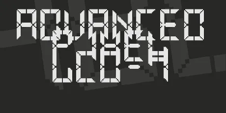 Advanced Pixel LCD-7 font