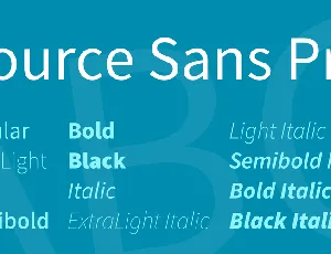 Source Sans Pro font