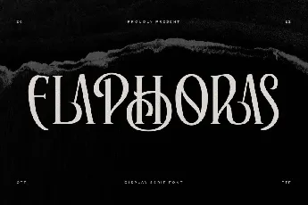 Elaphoras font