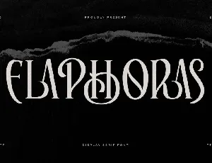 Elaphoras font