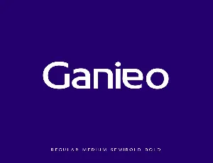 Ganieo font