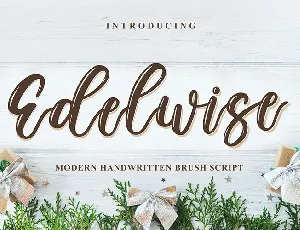 Edelwise font