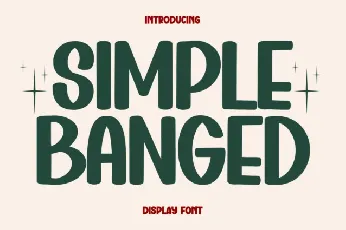 Simple Banged Display font