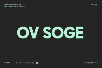 OV Soge Family font