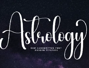 Astrology Script Typeface font