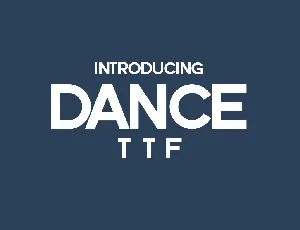 Dance font