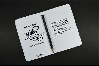 Strike Alone Script Free Download font