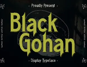 Black Gohan font