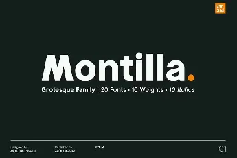 Montilla-Font font