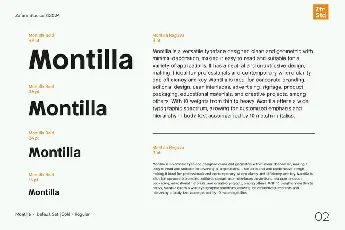 Montilla-Font font