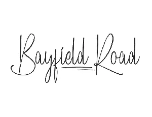 Bayfield Road Demo font