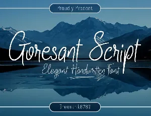 Goresant Script font