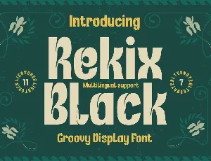 Rekix Black font