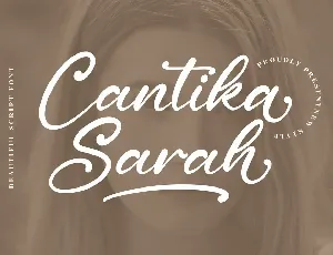 Cantika Sarah Script font