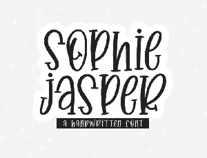 Sophie Jasper font