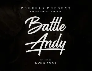 Battle Andy Script font