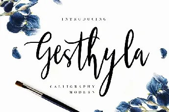 Gesthyla Calligraphy Script font