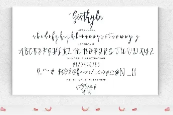 Gesthyla Calligraphy Script font