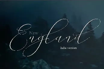 New England Script font