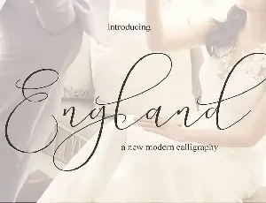 New England Script font