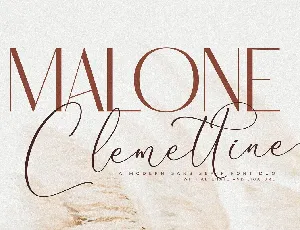 Malone Clemettine font