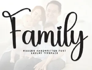 Family Script font