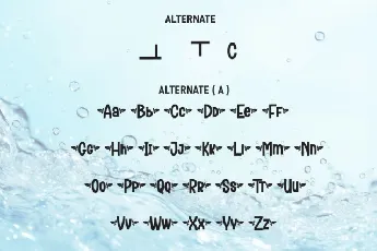 Water Cool Display font