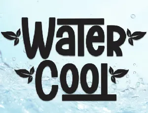 Water Cool Display font