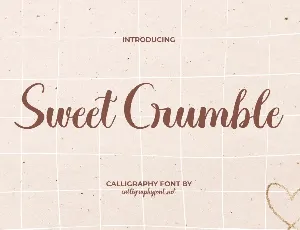 Sweet Crumble Demo font