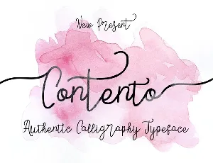 Contento Script Free font