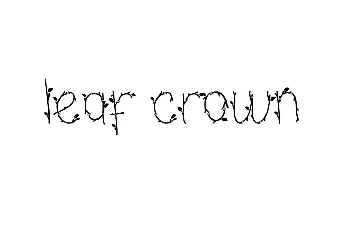 Leaf Crown Demo font