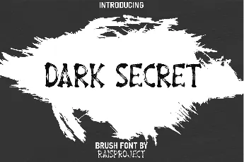 Dark Secret Demo font