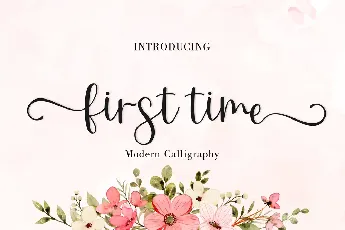 First time font