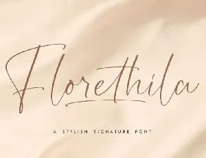 Florethila font