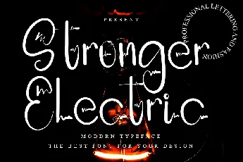 Stronger Electric font