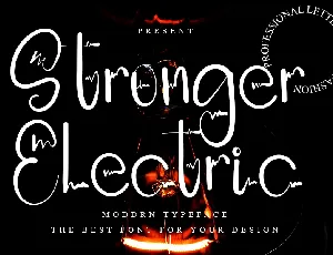 Stronger Electric font