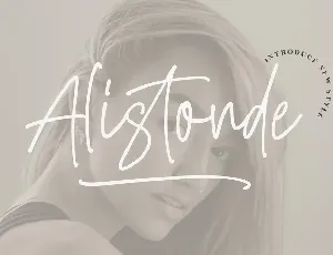 Alistonde â€“ Modern Handwritten font