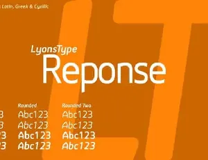 LT Reponse Sans Serif font